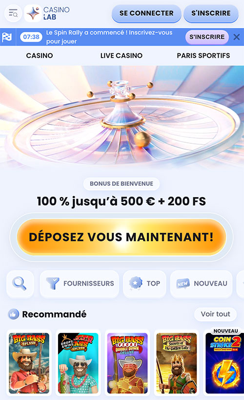 La version mobile casinoblab casino mobile